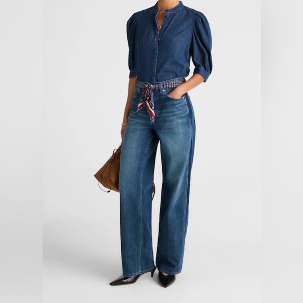 Madewell Dark Blue Flare Jeans
